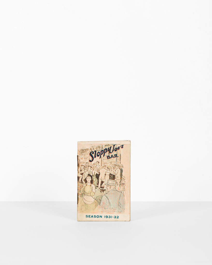 The Book Slinger - Sloppy Joe's Cocktail Manual 1931-32